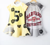 Image 4 of harvard university 5T courtneycourtney short sleeve twirl dress pocket STEM school varsity