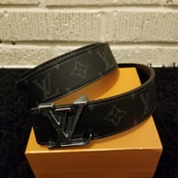 Image 2 of LV Belt Black LV Logo 2024