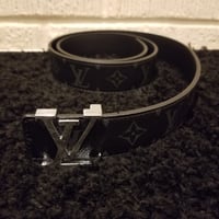 Image 4 of LV Belt Black LV Logo 2024