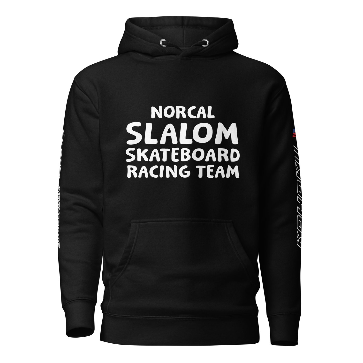 Image of Leiola Kahaku NorCal Slalom Skateboard Racing Team Hooded Sweat Shirt Updated