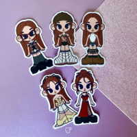 Image 3 of nayeon 'ABCD' fashion doll sticker pack.