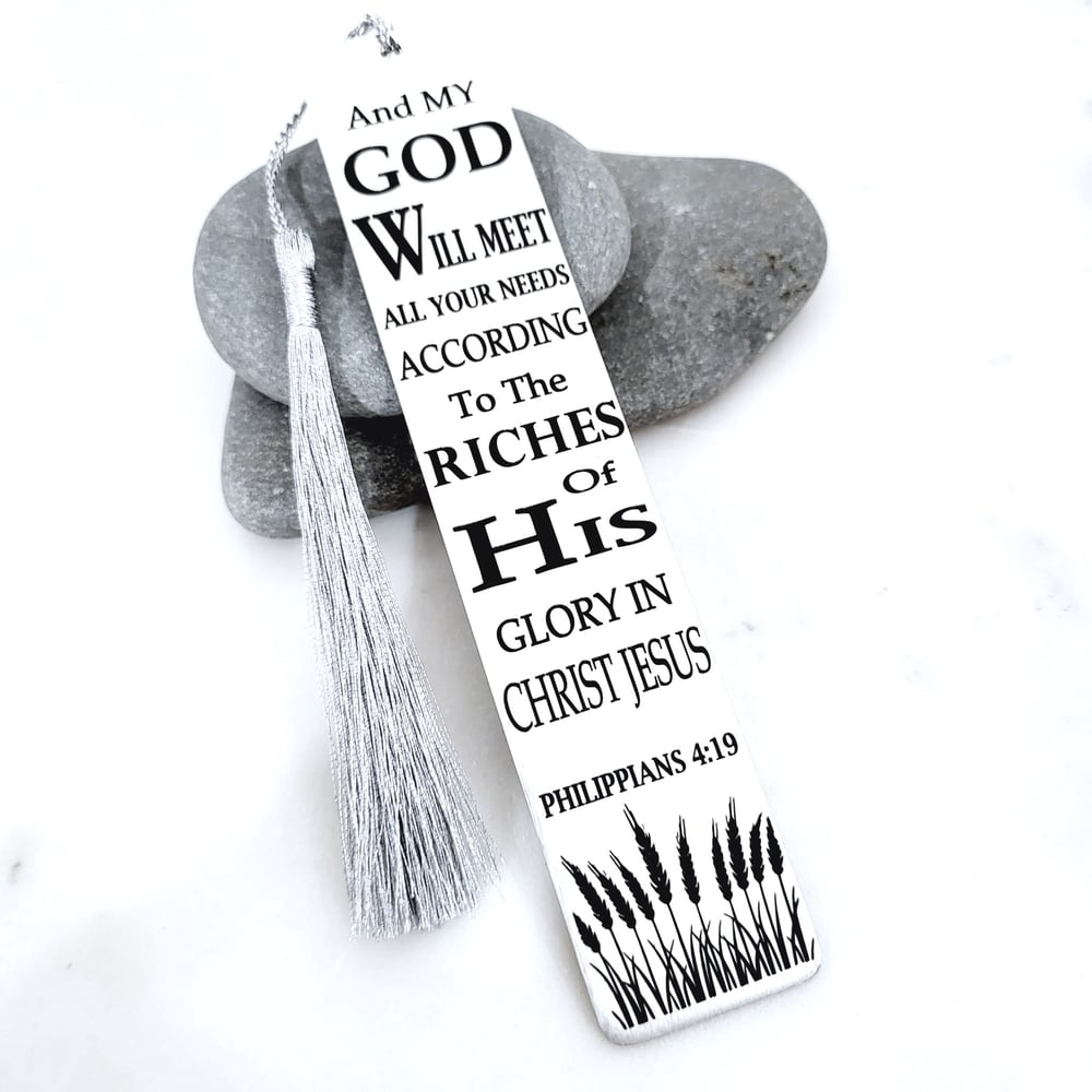 Image of Philippians 4:19 bookmark -  And my God will meet all your needs according to the riches 