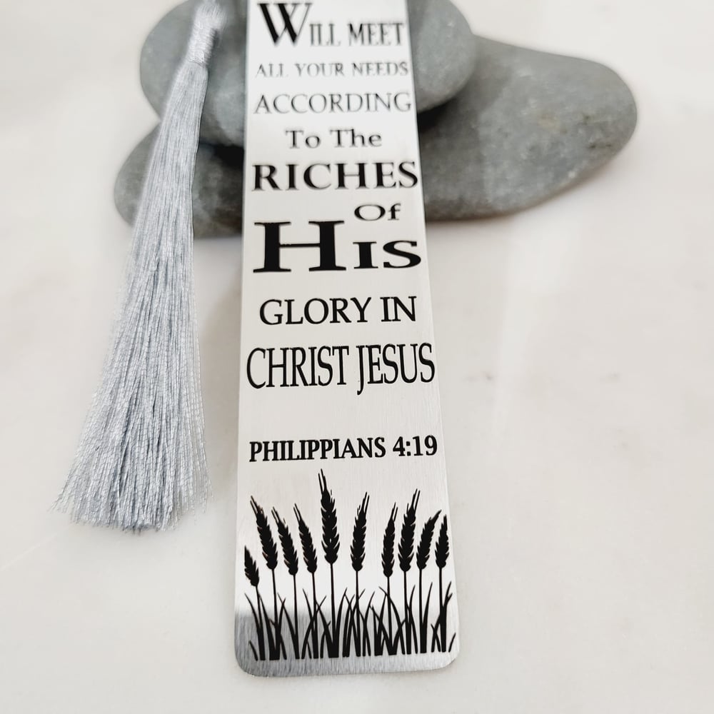 Image of Philippians 4:19 bookmark -  And my God will meet all your needs according to the riches 