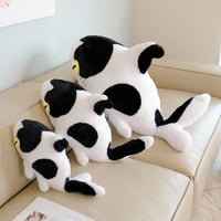 Sharkitty Spotted Cow Pattern Cute Shark Cat Plush
