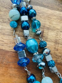 Image 3 of Hues of Crystal Blue Necklace
