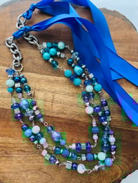Image 1 of Hues of Crystal Blue Necklace