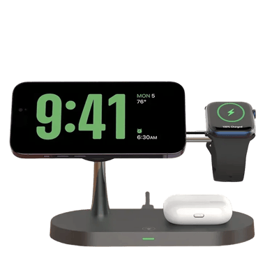 3-in-1 Wireless Charger Stand - Magsafe, Airpods Pro, Apple Watch Fast Charging Station
