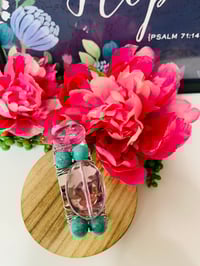 Image 2 of Pink-n-Turquoise Cuff Bracelet  