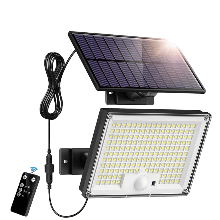 172LED Solar Light Outdoor Waterproof Motion Sensor Floodlight with Remote Control