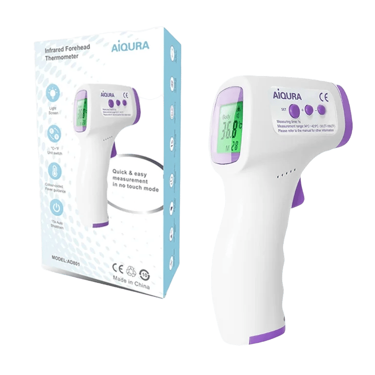 Digital Infrared Forehead Thermometer - Non-Contact, Medical for Baby & Adults