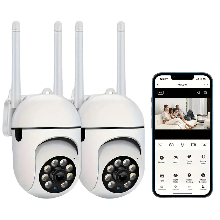 1080p HD Wireless Security Camera - Full Color Night Vision, Indoor/Outdoor, 2-Way Audio