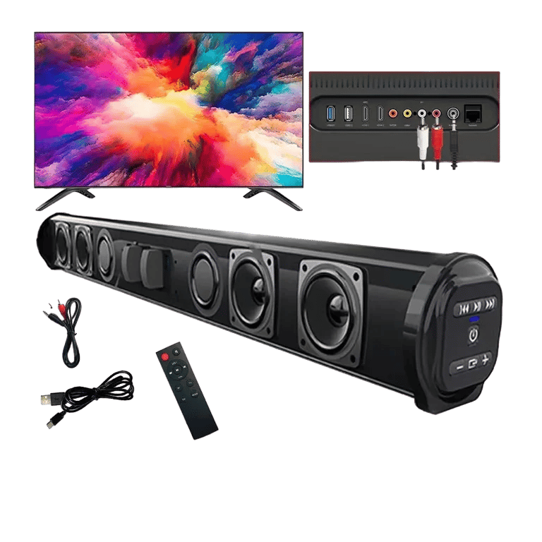 20W Wireless Bluetooth Sound Bar Speaker System Surround Stereo for TV & Projector