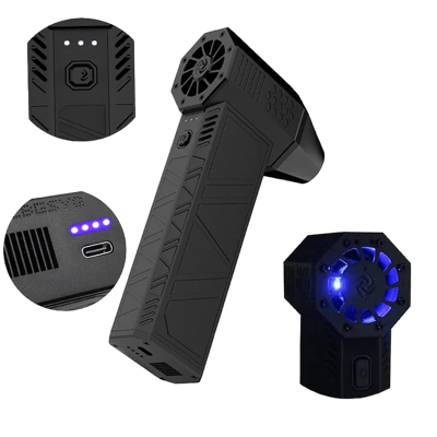 3rd Generation X3 Violent Blower - Turbo Jet Fan, Handheld Brushless Motor, 130,000 RPM, 52m/s Wind