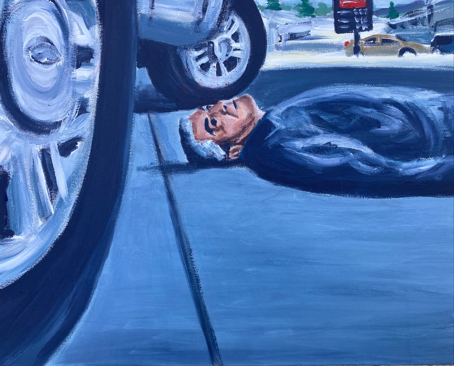 Image of “The death of Phil Leotardo” original painting