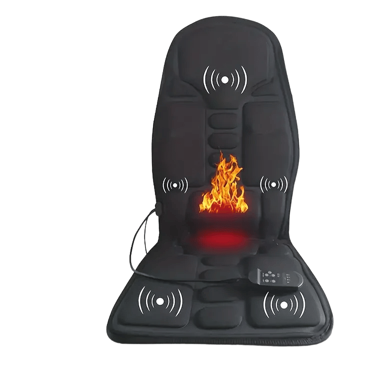 ThermaRelax™ Home Massage Heating Cushion: 5 Motor Vibration, 3 Hot Seat 