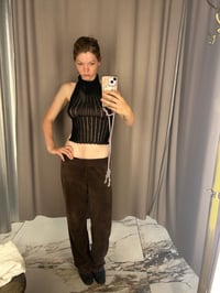 Image 3 of merino backless knitted too