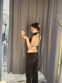 Image 6 of merino backless knitted too