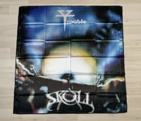 Image 1 of TROUBLE - The skull Flag 3' x 3' (cloth poster Banner tapestry) Heavy doom metal