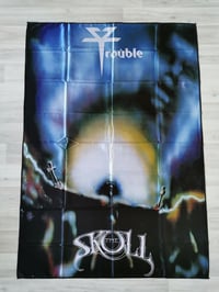 Image 1 of TROUBLE - The skull Flag (cloth poster Banner tapestry) Doom metal