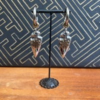 Image 3 of   Steel arrow point replica pendant ear weights 