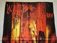 Image 2 of W.A.S.P. - Live in the raw Flag (cloth poster Banner tapestry) Heavy metal Blackie Lawless
