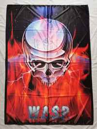 Image 1 of W.A.S.P. - Love machine Flag (cloth poster Banner tapestry) Heavy metal Blackie Lawless