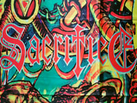 Image 9 of SACRIFICE - Forward to termination Flag (cloth poster Banner tapestry) Canadian thrash metal