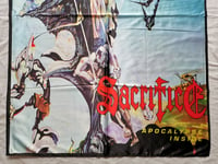 Image 3 of SACRIFICE - Apocalypse inside Flag (cloth poster Banner tapestry) Canadian thrash metal