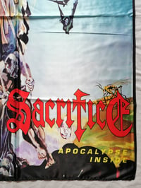 Image 5 of SACRIFICE - Apocalypse inside Flag (cloth poster Banner tapestry) Canadian thrash metal