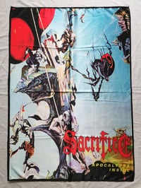 Image 1 of SACRIFICE - Apocalypse inside Flag (cloth poster Banner tapestry) Canadian thrash metal