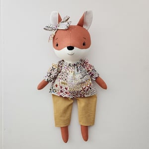 Image of Fox Doll Sewing Pattern and Tutorial