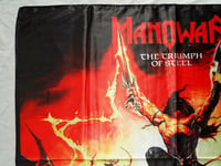 Image 2 of MANOWAR - The triumph of steel Flag 3' x 3' (cloth poster Banner tapestry) Heavy Power metal