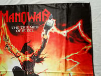 Image 4 of MANOWAR - The triumph of steel Flag 3' x 3' (cloth poster Banner tapestry) Heavy Power metal