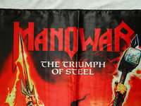 Image 8 of MANOWAR - The triumph of steel Flag 3' x 3' (cloth poster Banner tapestry) Heavy Power metal