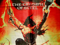 Image 8 of MANOWAR - The triumph of steel Flag (cloth poster Banner tapestry) Heavy metal