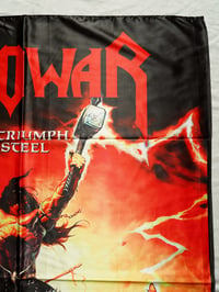 Image 10 of MANOWAR - The triumph of steel Flag (cloth poster Banner tapestry) Heavy metal