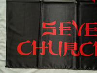 Image 4 of POSSESSED - Seven churches Flag 3' x 3' (cloth poster Banner tapestry) Old school Death metal