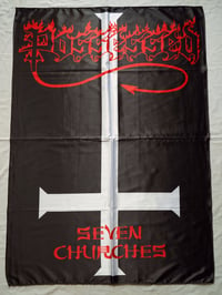 Image 1 of POSSESSED - Seven churches Flag (cloth poster Banner tapestry) Death metal