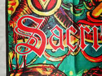 Image 6 of SACRIFICE - Forward to termination Flag 3' x 3' (cloth poster Banner tapestry) Death metal