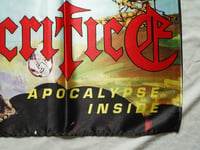 Image 6 of SACRIFICE - Apocalypse inside Flag 3' x 3' (cloth poster Banner tapestry) Canadian thrash metal