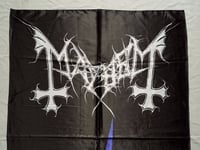 Image 2 of MAYHEM - De mysteriis dom sathanas Flag (cloth poster Banner tapestry) Black metal Euronymous