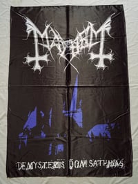 Image 1 of MAYHEM - De mysteriis dom sathanas Flag (cloth poster Banner tapestry) Black metal Euronymous