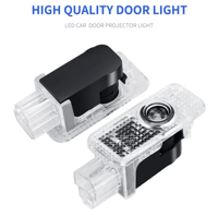 Image 4 of 2Pcs LED LASER HQ AUDI Car Door logo Projector Welcome Light Courtesy