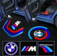 Image 1 of 2Pcs LED LASER HQ BMW Car Door logo Projector Welcome Light Courtesy