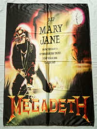 Image 1 of MEGADETH - Mary Jane Flag (cloth poster Banner tapestry) Thrash metal Dave Mustaine