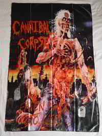 Image 1 of CANNIBAL CORPSE - Eaten back to life Flag (cloth poster Banner tapestry) Death metal Chris Barnes