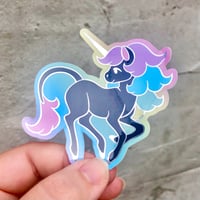 Image 4 of Rainbow Unicorn Metallic Stickers