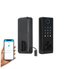 Smart Fingerprint Door Lock | Keypad, OLED, Auto Lock, DIY Install, Black, 300 Users