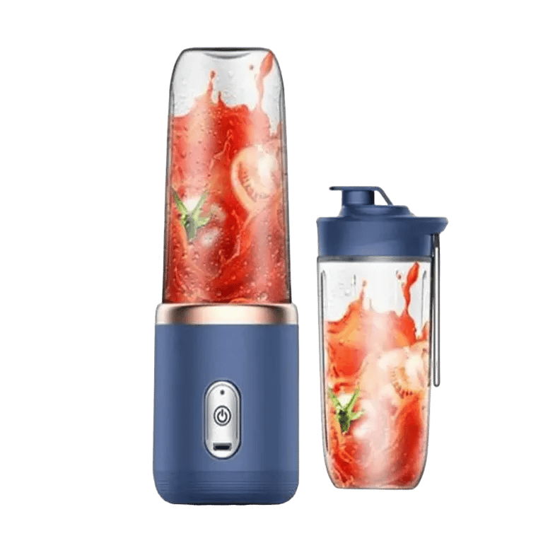 Portable Small Electric Juicer Stainless Steel Blade Cup Juicer Fruit Automatic Smoothie Blender