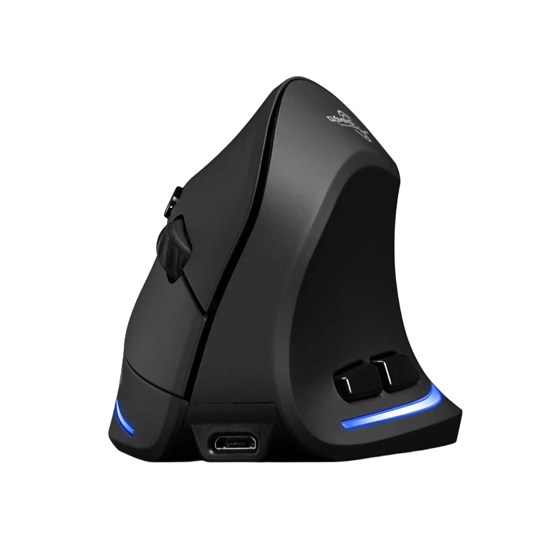ZELOTES F-35B Wireless Gaming Mouse 2.4G+BT3.0+BT5.0 Three-mode Ergonomic Vertical Mouse 3-gear